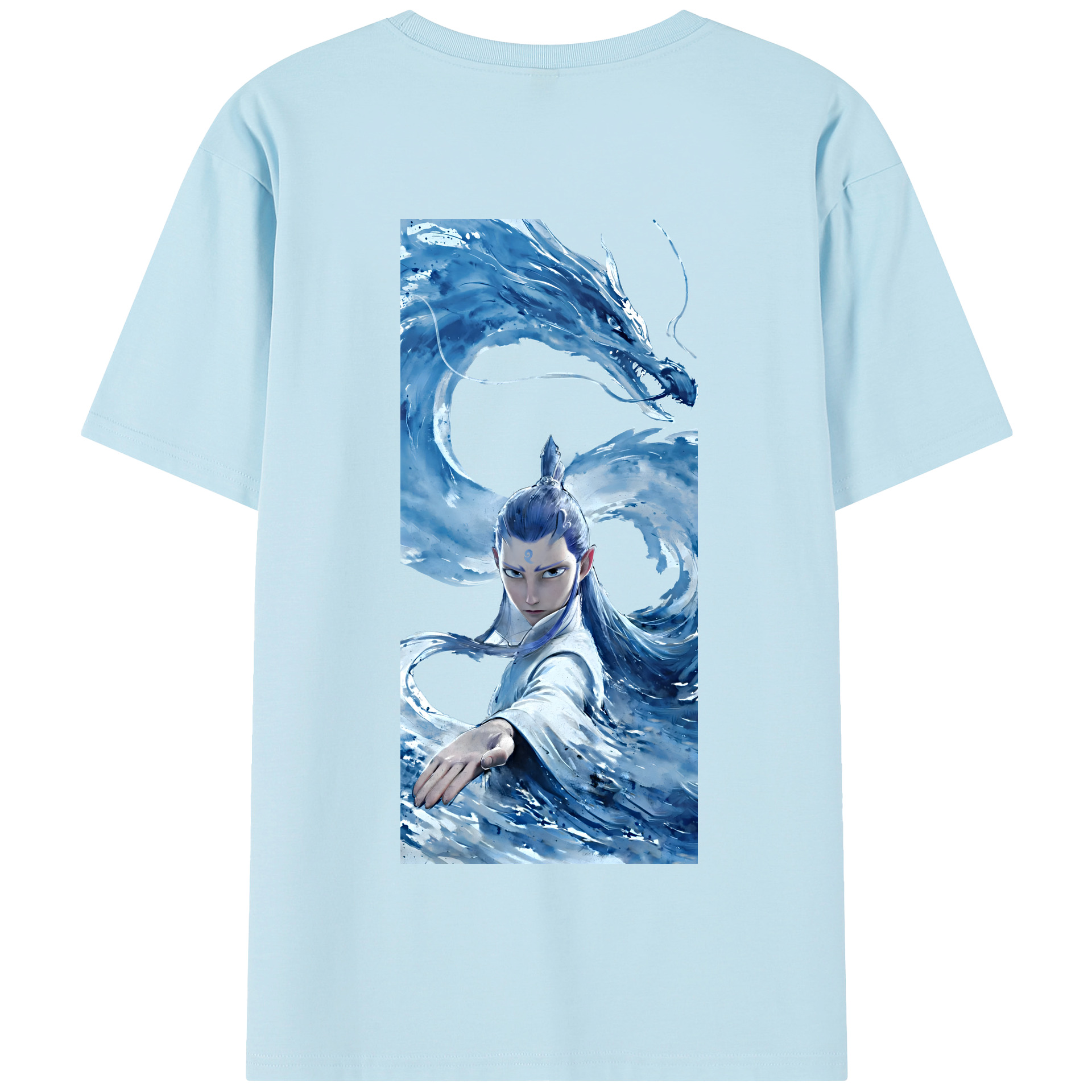 Ne Zha 2 ナタ 魔童の大暴れ 綿100％半袖Tシャツ（背面プリント）